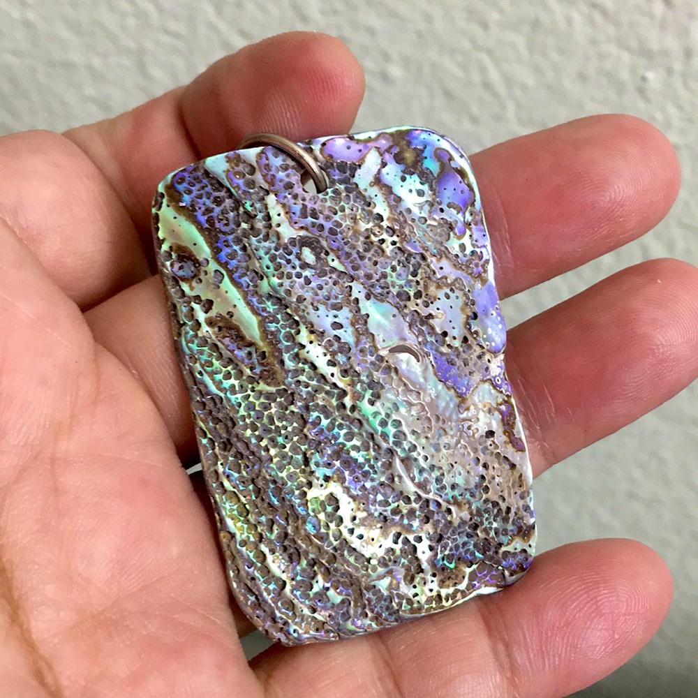 Reversible Abalone Shell Pendant - image 1